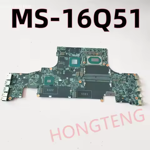 Original MS-16Q51 FOR MSI WS65 9TJ MS-16Q5 LAPTOP MOTHERBOARD WITH I9-9880H AND Quadro T2000 100% Wo