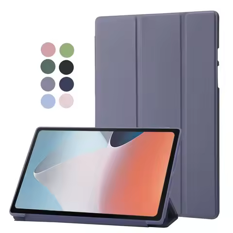 For OppoPad Oppo Pad Air 2022 Case 10.36 inch PU Leather Tri-Folding Stand Soft TPU Back Tablet Shel