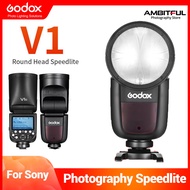 Godox V1 Speedlight V1S TTL HSS 1/8000s Li-ion Battery Speedlite Flash With Gift Round Filter for So