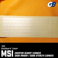 Msi Creator 15 A10SDT, GE66 Raider, GS66 Stealth TPU Keyboard Cover