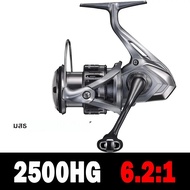 2021 SHIMANO NASCI Spinning Fishing Reel 5 + 1BB Hagane Gearขนาดใหญ่Spoolความจุสูงสุด 11 กก.ลากX-เรื