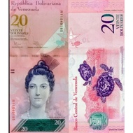 Venezuela 20 Bolivares, 2007-2016 Turtle & Luisa Gaceres De Arishmendi  UNC