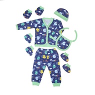 Paket Kado Bayi Newborn Yobel 7in1 - Sepatu, Sarung Kaki, Sarung Tangan, Topi, Celemek, Baju Lengan 