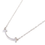 【二手】蒂芙尼 (Tiffany & Co.) T 字Smile迷你項鍊，頸圍 41/46 厘米，18K白K金，T 字Smile迷你項鍊，女士，二手