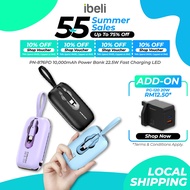CCC Pineng PN-876PD 10000mAh Built-in Cable Fast Charge 22.5W LED Digital Display Pineng Powerbank