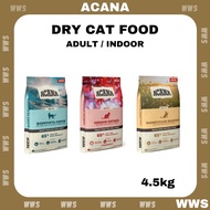 100% Original &gt; Acana Cat food | New Formula ( Indoor Entrée | Bountiful Catch | Homestead Harvest) 4.5KG