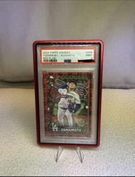 2024 Topps Holiday Yoshinobu Yamamoto Red Plaid PSA 9 tcg Pokemon f1 mlb dodgers Nike adidas 大谷 山本