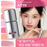 liquid blush A aztk Liquid Blush Sun Red Female Blush Natural Blush Mud Water Gloss Blush Liquid Blu
