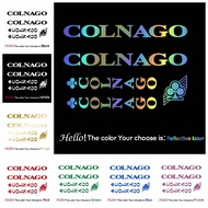 Reflective Colnago Stickers Cinelli for Road Bike Mountain Cycling Sticker MTB Bicycle Wheels Decal Protector Parts