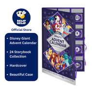 Disney 100 Classics Giant Advent Calendar For Kids with 24 Story Books Collection Gift Set Holiday