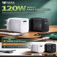 GaN Super Fast Charger 20W/33W/45W/65W/85W/120W | PD QC3.0 Fast Charging | Free Cable Type-C