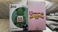 Medicom bearbrick Luck 幸運四葉草金幣 400%+100% 桃色毛毛招財貓 400%