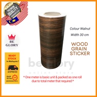 Wood Wallpaper 30cm x 1m Self Adhesive Wood Grain Waterproof Wallpaper PVC Wallpaper Almari Sticker