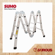 SUMO KING HEAVY DUTY SOLID ALUMINIUM FOLDABLE MULTI PURPOSE LADDER MP SERIES (12 TO 16 STEPS)