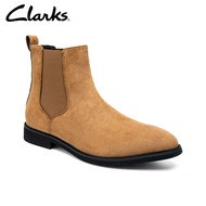 TOP☆Clarks_ชุดบุรุษ CitiStride Top Stone Suede Chelsea Boots