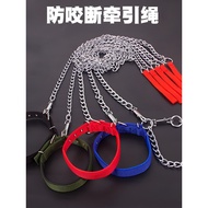 Dog Chain Anti-Bite Dog Leash Large Dog Small Dog Iron Chain Rope Iron Collar Dog Tie Chain Dog Walk