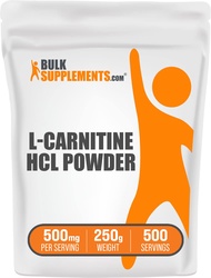 com L-Carnitine HCl Powder - Carnitine Supplement, Carnitine Powder, L-Carnitine 500mg - Unflavored