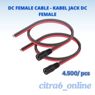 DC FEMALE CABLE - DC FEMALE JACK CABLE