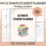 My Ultimate Student Planner, Planner, Printable Planner, Study Planner, Akademic Planner, Digital Pl