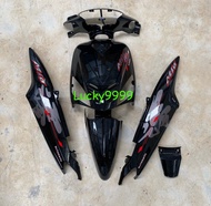 ชุดสีมีโอตัวเก่า สีดำเงาลายจีน mioเก่า6ชิ้นครบชุดพร้อมลายเคลือบแท้งานABSมีบริการปลายทางพร้อมจัดส่ง. 