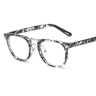 韓宿復古方形平光鏡 米釘框架 光學近視眼鏡框 香港熱賣- 透明框 均碼