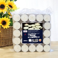 Bag of 100 tealight candles P deodorant Eden Candle FTRAMART EDC0320 (White), burns 4 hours, smokele