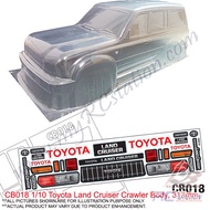 Team C Crawler Clear Body Shell CB018 1/10 Toyota Land Cruiser Crawler Body (Width 220mm, WheelBase 
