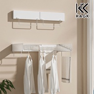 KAGK Foldable Clothes Drying Hanger Stainless Steel Balcony Cloth drying Rack Outdoor Rak Ampaian Ba