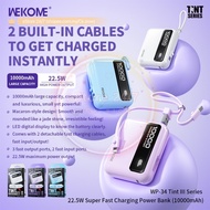 Wekome WK WP 34 Tint 3 Series 10000mAh 22.5W Super Fast Charging Small Portable Powerbank Build In T