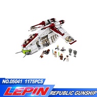 New Lepin 05041 Genuine Series The The Republic Gunship Set Educational Building  Bricks Toys 75021