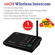 HOME SMART WIRELESS INTERCOM FM 6CH INTERKOM INTERPHONE HY810A 1 PCS