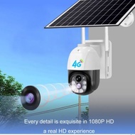 Solar CCTV V380 Pro 4G PTZ Camera Waterproof Solar CCTV 4G SIM Card Solar Power Outdoor CCTV