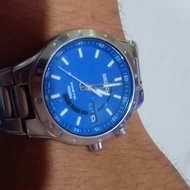 Seiko kinetic blue dial 5m63