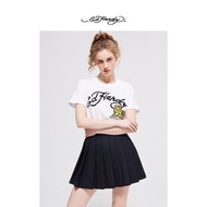 Ed Hardy Spring New Classic LOGO Trend Puppy Tiger Printed Women's Short Sleeve T-shirt E1PAW027