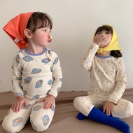Cartoon Long-Sleeved Clothes Set Thin, Light, Absorbent Raw Cotton 200g Type A, Air-Conditioned Slee