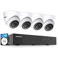 ANNKE 8CH 5MP H.265+ PoE NVR CCTV Camera System， 4X 5MP C