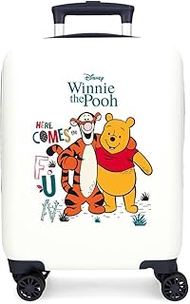 Joumma Disney Winnieh The Pooh Cabin Suitcase, White, 33 x 50 x 20 cm, Rigid, ABS, Side Combination 