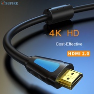 HDMI Cable HDMI2.0 HD Cable Support ARC 3D HDR 4K 60Hz Ultra HD for Splitter Projector Laptop