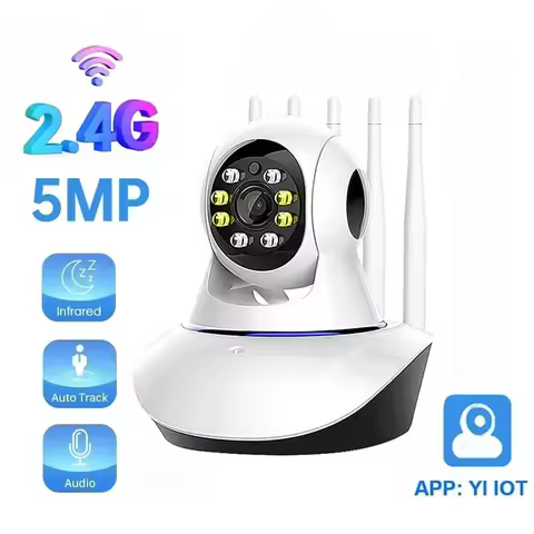 YI IOT 2.4G Wifi IP Camera 2MP 5MP Home Security Camera Colorful Night Vision Auto Tracking Two Way 