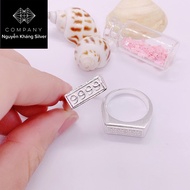 Silver rings for men and women, lucky number 9999
