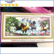 High-end diamond painting A 8 successful horses LV350 |107x50cm| Not yet attached