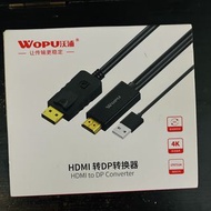 WOPU HDMI 轉 DP 轉換器