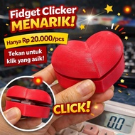 Sanco | D011 Clicker Heart Shape 3D Art Clicker Simulator Toy