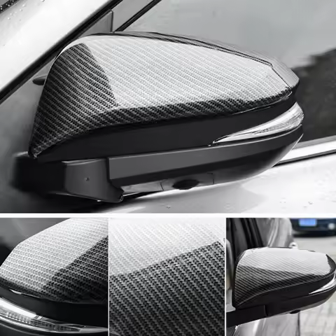 Durable Carbon Fiber Side Rear View Mirror Cover for Toyota Hilux Revo Vigo