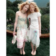 Pre-Order 1JINN STUDIO | Vintage Floral Lace Pleated Skirt
