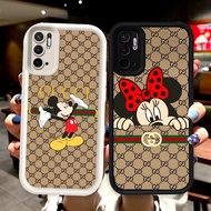 N87 Mickey and Minnie Silicone Black and White Casing for Xiaomi Redmi Note 10 Pro 10s 5G Case
