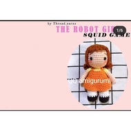 E pattern E amigurumi crochet Squid Games The robot girl(Eng version)