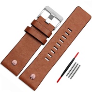 Diesel Calfskin Leather Watch Band strap with Tool 22mm 24mm 26mm 28mm 30mm Replacement for Men's Di