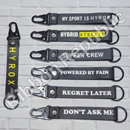 GANTUNGAN Hyrox Keychain Race Merch Collectibles Bag Charm Carabiner Funny KeyHOOK KeychainRing Hybr