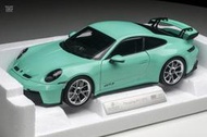 官網限定版 Porsche 911 (992 II) GT3 2021 薄荷綠限量400台 1/18 NOREV
